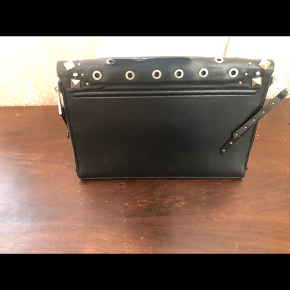 Black Studded Envelope Clutch - Picture 4 of 4